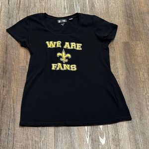 NFL Team Apparel New Orleans Saints Women’s Medium Black Gold